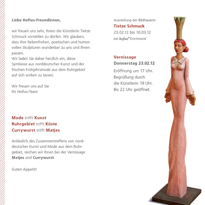 Ausstellung der Bildhauerein Tietze Schmuck